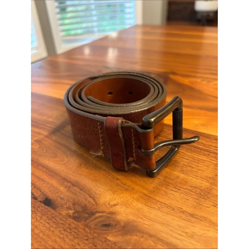 Banana Republic Brown Leather Belt Size 36”
